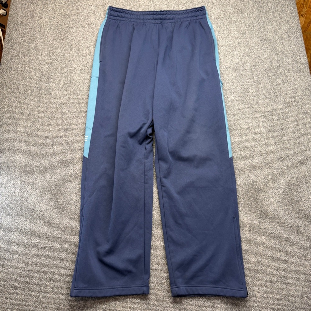 Nike Therma-FIT Elite Mens XL Navy Blue Basketball Warm Up Pants Zipper Cuffs